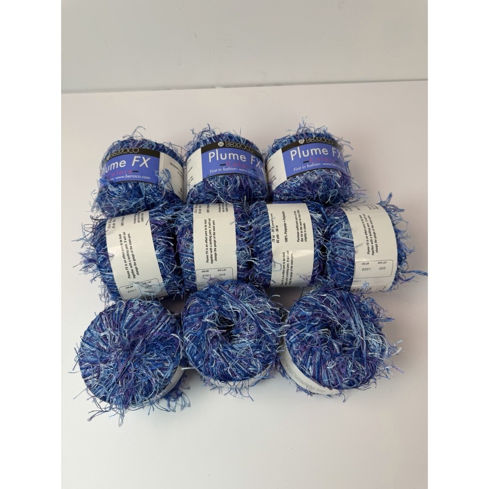 Berroco Plume FX Colors‎ Novelty Eyelash Yarn 100% Polyester 20g Each Lot 10